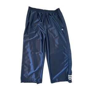 Adidas Y2K Vintage Snap Leg Breakaway Soccer Track Pants Blue Size XL